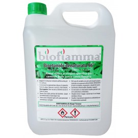 Tanica 5 Litri Bioetanolo Italiano per Biocamini e Biostufe