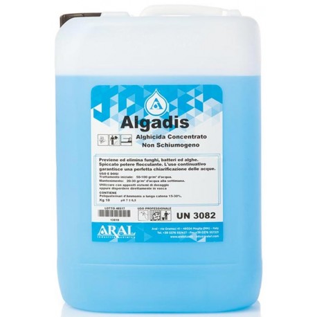 Algadis E Antialghe Specifico per Piscina Battericida e con Effetto Azzurrante